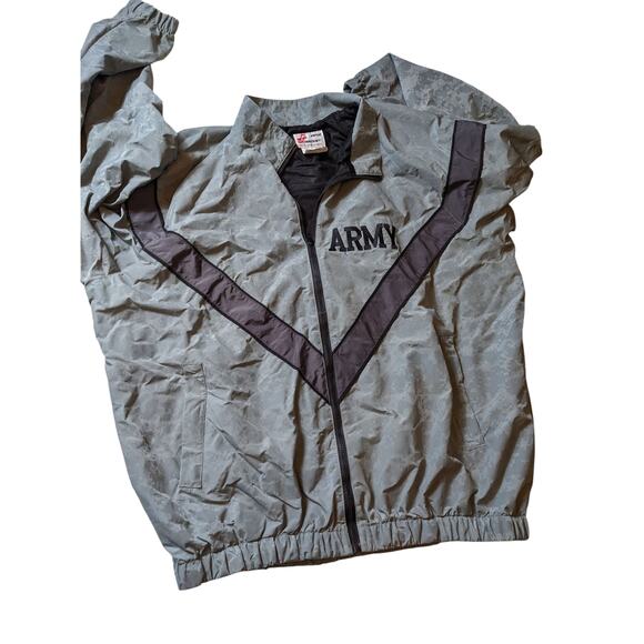 SKILCRAFT Army PFU Jacket Mens XL Long Nylon Windbreaker Military Surplus Refle - Picture 7 of 12